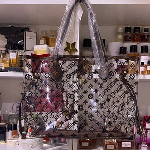 LV Transparent Tote Bag with Monogram